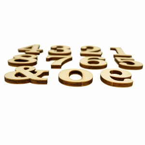 Laser Cut Unfinished Wood Letter A B C D E F G H I J K L M N O P Q R S T U V W X Y Z & Number 0 1 2 3 4 5 6 7 8 9 0, Size 1 to 15 inches image 6