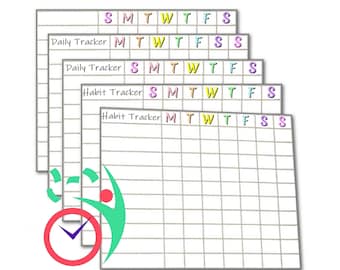28 Skincare Habit Tracker Planner Stickers for Erin Condren Life ...
