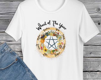 La Rueda del Año - Camiseta de Bruja Wicca - Espiritualidad Pagana