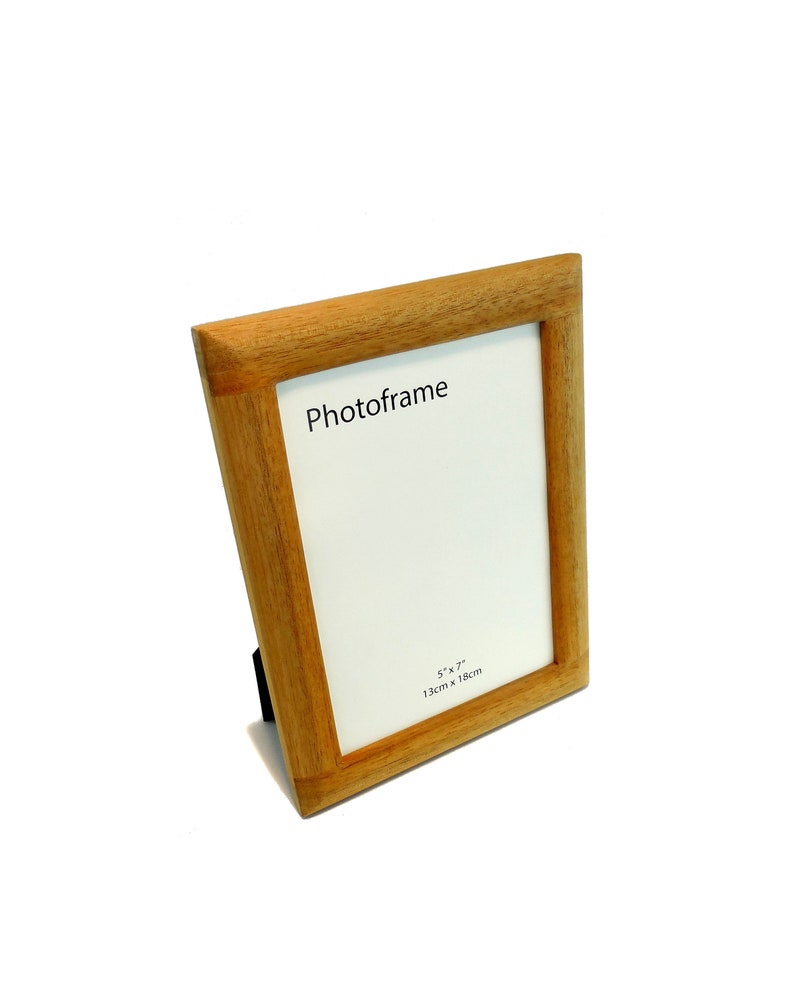 Natural Wood Frame 5x7 Picture Acacia Image 0