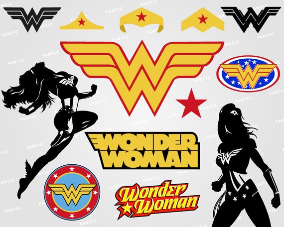 Download Wonder Woman clipart silhouette Wonder Woman svg Woman | Etsy
