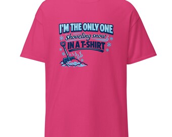 Funny Menopause T-Shirt: Shoveling Snow in a Tee, Gift for Women