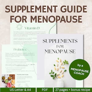 Menopause Supplement Guide: Nutrition & Symptom Relief (PDF)