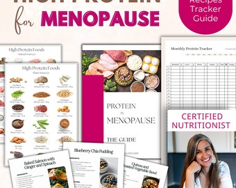 High Protein Food Lists & Guide For Women 40+ In Menopause (PDF Download)