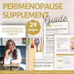 Perimenopause Supplement Guide: Nutrition Tips & Symptom Relief (PDF Download)