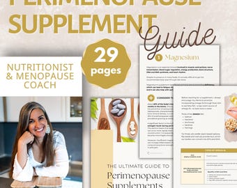 Przewodnik po suplementach diety w okresie okołomenopauzalnym: wskazówki żywieniowe i łagodzenie objawów (pobierz plik PDF)