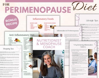 Dieta antiinflamatoria para la perimenopausia: Listas de alimentos, consejos de compra y estilo de vida, receta extra (descarga en PDF)