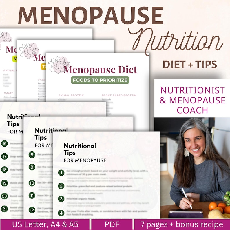 Menopause Diet Grocery List: Foods to Support Symptoms (PDF Download) image 1