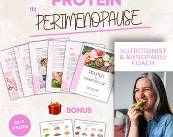 Protein in Perimenopause Guide For Muscle & Bone Health in Women 40+ (PDF)