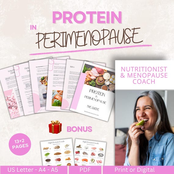 Protein in Perimenopause Guide For Muscle & Bone Health in Women 40+ (PDF)