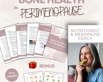 Bone Health in Perimenopause Guide to Understand Your Bones + Bonus High Calcium Foods List