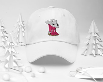 Cappellino da baseball in stile vintage - Ricamo western - Regalo per amanti dei cavalli - Cappellino regolabile