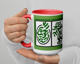 Mahjong Tiles Mug, Perfect Gift for Mahjong Moms & Players - Girl Game Night Gifts Coffee Cup