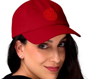 Mahjong Embroidered Hat – Tone on Tone Baseball Cap, Joker Textured Mahjong Gift, Minimalist Game Lover Hat for Her