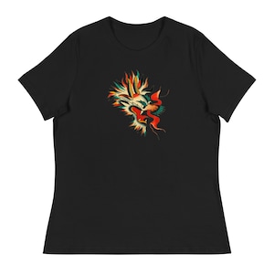 Vintage Dragon Graphic Tee: Old School Tattoo Style