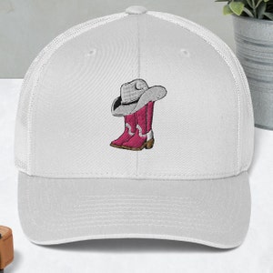 Embroidered Cowgirl Hat: Western Bachelorette Party Trucker Cap