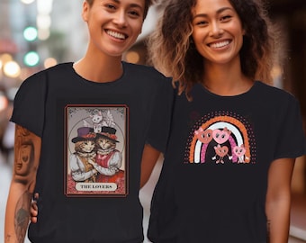 The Lovers Tarot Art Shirt : T-shirt Lesbian Pride Comfort Colors