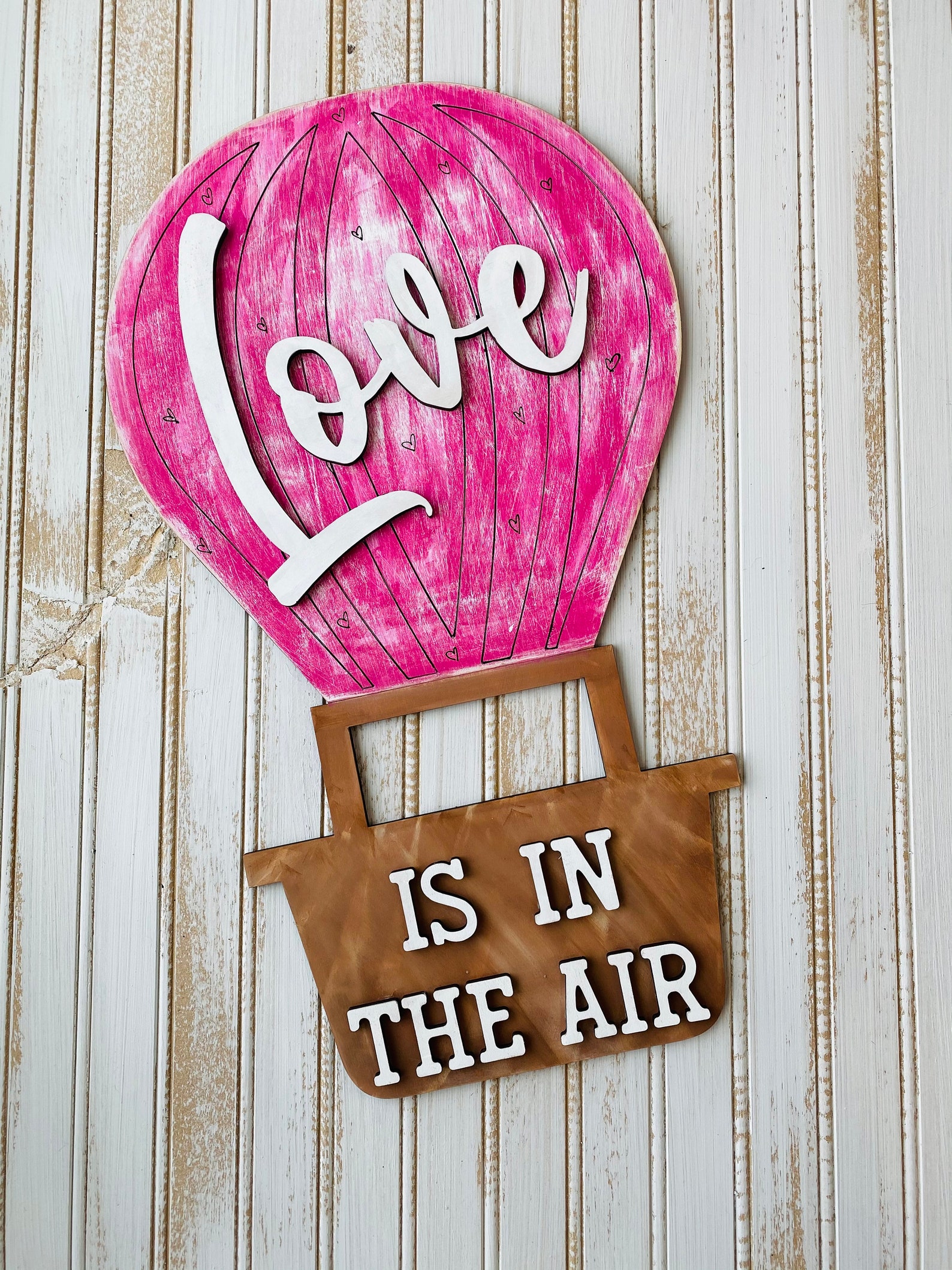 Love is in the Air With Heart Banner Add on Option DIY KIT | Etsy