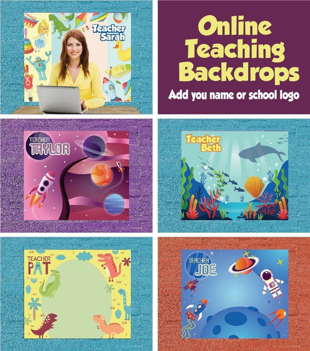 Online Teaching Backdrops Etsy
