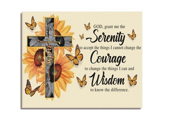 God Grant Me the Serenity-Framed Canvas Print