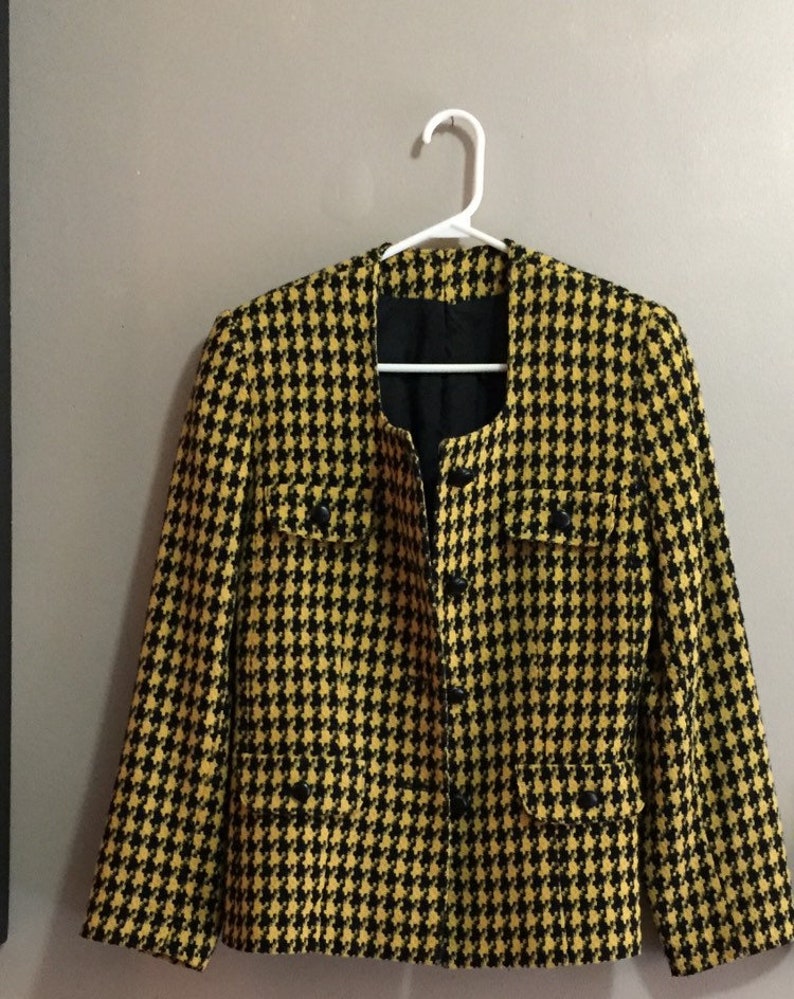 Vintage Houndstooth Blazer