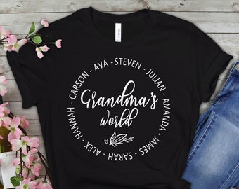 Great Grandma Gift | Personalized Grandma Gift | Grandma Shirt With Grandkids Names | Grandmother Shirts | Mothers Day Gift