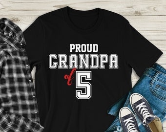 Proud Grandpa Shirt | Grandpa Birthday Gift | Personalized Grandpa Sweatshirt | Father's Day Gift For Grandpa | Customized Papa Hoodie