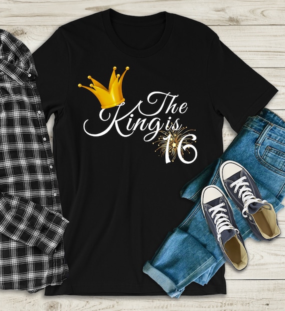 Birthday King T-Shirt Gold Crown Gift For Men And Boys Birthday King T-Shirt Gold Crown Gift For Men And Boys