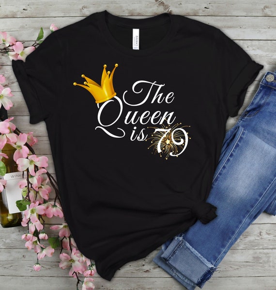 Womens 69th Birthday T-Shirt - Queen Crown Pink, Gift For Grandma Womens 69th Birthday T-Shirt - Queen Crown Pink, Gift For Grandma