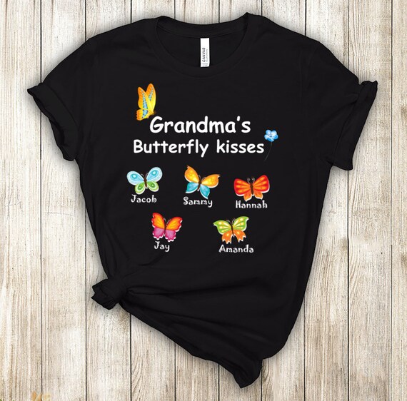 5th Time Grandma New Grandmother Butterfly Water Art T-Shirt 5th Time Grandma New Grandmother Butterfly Water Art T-Shirt