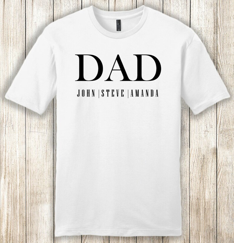 Custom Dad Shirts
 Personalized Dad Shirt With Kids Names Best Dad Ever Shirt Etsy UK