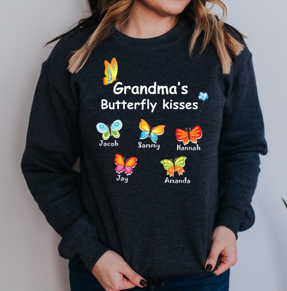 Sweatshirt with grandkids names deals