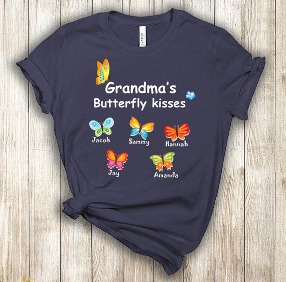 5th Time Grandma New Grandmother Butterfly Water Art T-Shirt 5th Time Grandma New Grandmother Butterfly Water Art T-Shirt