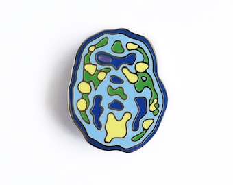 brain pin - enamel brain pin - enamel pin - mental health - Neuro Bloom - brain art - addiction