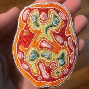 iron-on patch - brain - mental health - neuro bloom - bipolar