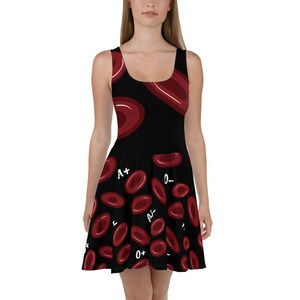 Blood Bank Dress - Nerdy Science Stuff | Science Dress | Laboratory Science | Red Blood Cells
