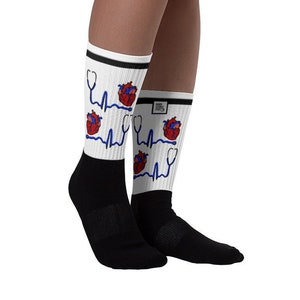 Cardiology Socks - Nerdy Science Stuff | EKG | Heart | Healthcare