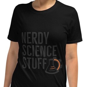 Nerdy Science Stuff Logo T-Shirt – 100% Cotton, STEM Enthusiast Gift