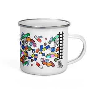 Pharmacology Enamel Mug - Nerdy Science Stuff | Rx | Pills | Medications