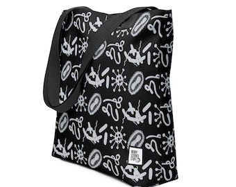 LEVLO Borsa Riutilizzabile Con Scritta Microbiology Bacteria - Tasca In Poliestere Per Spesa, Scuola, Regalo Per Insegnanti, 32x37 Cm