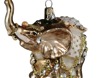 Silverado glazen ornament, olifant