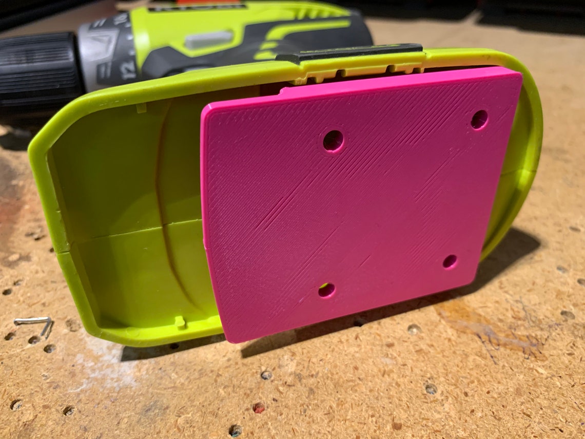 3D Printed Ryobi 18v Wall Mounted Drill Holder Etsy