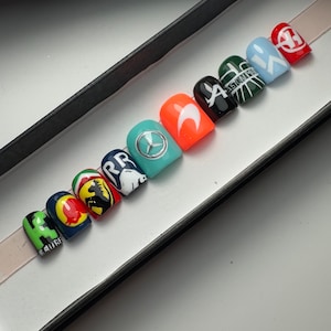 Ultimate F1 inspired Nails