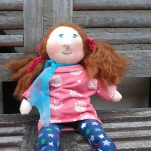 Rit doll, natural material, handmade