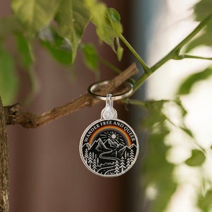 Wander Free and Queer Acrylic Keychain | LGBTQ+ Pride | Rainbow Pride Keychain | Bag Charm for Wallet, Backpack or Keyring