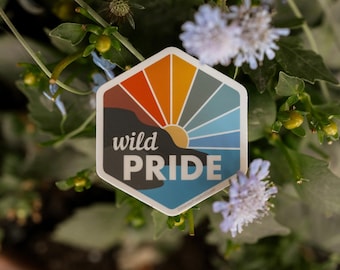 Wild Pride Vinyl Sticker: LGBTQ+ Weatherproof Car Magnet