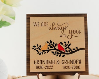 Memorial Plaque Frame for Loss of Husband Wife Mom Dad, Miscarriage Gift, Grieving Friend Gift, Remembrance Bereavement In Memory Cardinal