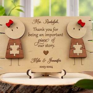 Teacher Desk Sign Personalized, End Of Year Gifts for Teachers Personalized Student Thank You for Being an Important Piece of Our Story Sign