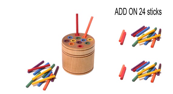 Montessori Fine Motor Activity Additional Sticks Matchstick Color Drop Toddler Montessori Activity