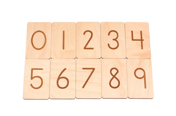 Kido new wooden cards language Montessori Large Sandpaper Print 